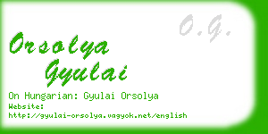orsolya gyulai business card